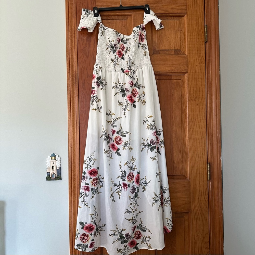 Floral Off The Shoulder Dress